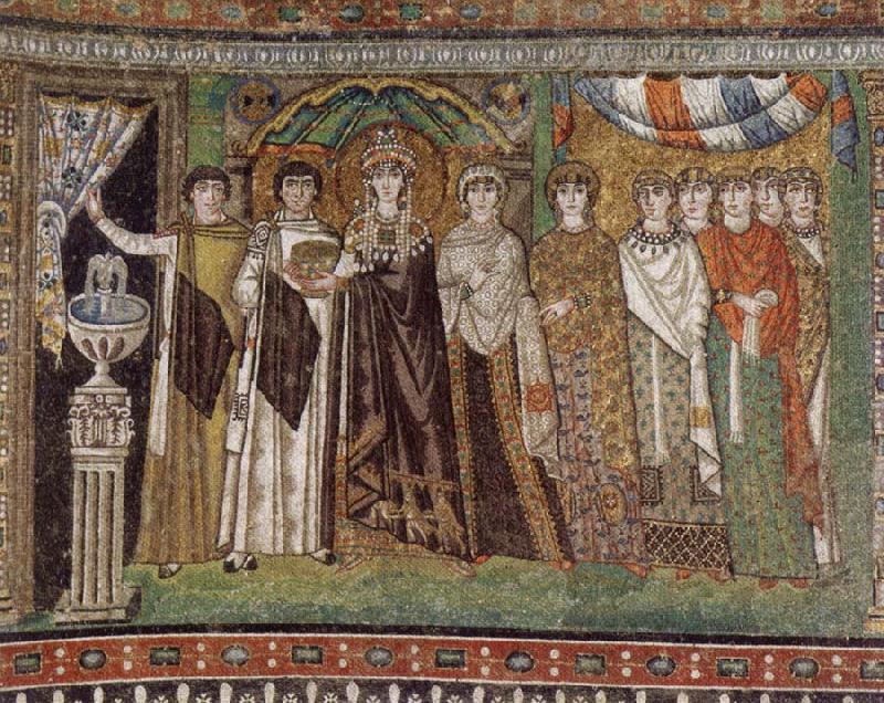The Empress Theodora and Her Court, unknow artist